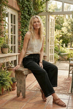 Load image into Gallery viewer, Relaxed Wide Leg Lightweight Drawstring Knit Pants