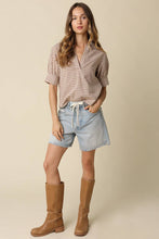 Load image into Gallery viewer, Anni Gingham Puff Sleeve Blouse