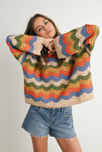 Load image into Gallery viewer, The Clare Color Block Sweater