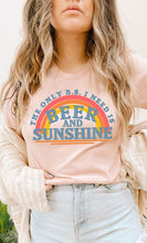 Load image into Gallery viewer, Beer and Sunshine Rainbow Graphic Tee PLUS