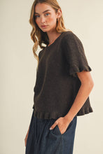 Load image into Gallery viewer, Lettuce-Edge Ruffle-Trim Pullover