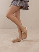 Load image into Gallery viewer, The Hayden | Almond Fur Lined Mule Loafer
