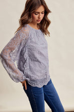 Load image into Gallery viewer, Floral Embroidered Lace Blouse
