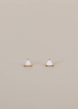 Load image into Gallery viewer, Mini Energy Gem - White Opal - Gold Earrings