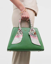 Load image into Gallery viewer, Garden Floral Green Structured Tote