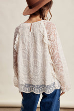 Load image into Gallery viewer, Floral Embroidered Lace Blouse