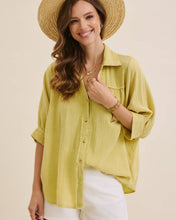 Load image into Gallery viewer, BRENDA GAUZE BUTTON-DOWN SHIRT