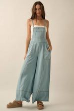 Load image into Gallery viewer, Denim Wide-Leg Overall Jumpsuit
