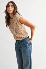 Load image into Gallery viewer, RUFFLED CROCHET KNIT TANK
