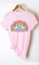 Load image into Gallery viewer, Beer and Sunshine Rainbow Graphic Tee PLUS