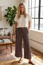 Load image into Gallery viewer, Striped Knit Wide Leg Pants