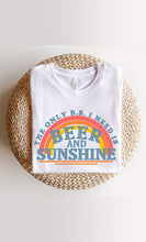 Load image into Gallery viewer, Beer and Sunshine Rainbow Graphic Tee PLUS