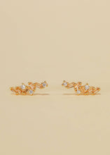 Load image into Gallery viewer, Cascading Baguette Drop - Gold Earrings