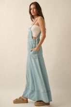 Load image into Gallery viewer, Denim Wide-Leg Overall Jumpsuit