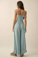 Load image into Gallery viewer, Denim Wide-Leg Overall Jumpsuit