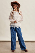 Load image into Gallery viewer, Floral Embroidered Lace Blouse