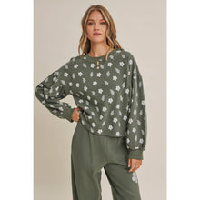 Load image into Gallery viewer, FLORA TERRY PULLOVER SWEATSHIRT