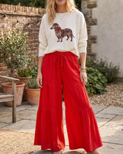 Load image into Gallery viewer, Linen Wide Leg Palazzo Pants