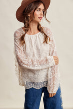 Load image into Gallery viewer, Floral Embroidered Lace Blouse