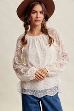 Load image into Gallery viewer, Floral Embroidered Lace Blouse