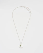 Load image into Gallery viewer, Nightshade Moon Round Silver Locket Chain Necklace