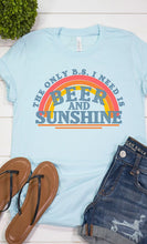 Load image into Gallery viewer, Beer and Sunshine Rainbow Graphic Tee PLUS