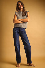 Load image into Gallery viewer, THE RAVEN RUFFLE SLEEVE SWEATER TOP