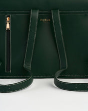 Load image into Gallery viewer, Into the Woods Green Large Satchel Backpack