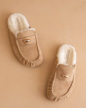 Load image into Gallery viewer, The Hayden | Almond Fur Lined Mule Loafer