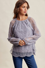 Load image into Gallery viewer, Floral Embroidered Lace Blouse