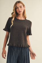 Load image into Gallery viewer, Lettuce-Edge Ruffle-Trim Pullover