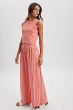 Load image into Gallery viewer, KNIT TANK AND PALAZZO PANTS SET