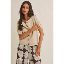 Load image into Gallery viewer, WEEKEND COFFEE COTTON KNIT CARDIGAN