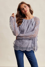 Load image into Gallery viewer, Floral Embroidered Lace Blouse
