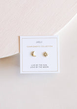 Load image into Gallery viewer, Complements - Sun & Moon - Gold Earrings