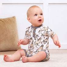 Load image into Gallery viewer, Wild Horses Bamboo Short Romper