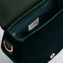 Load image into Gallery viewer, Badger Embroidered Green Top Handle Saddle Bag