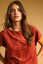 Load image into Gallery viewer, SUEDE CROP TOP
