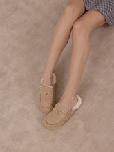 Load image into Gallery viewer, The Hayden | Almond Fur Lined Mule Loafer
