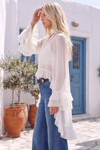 Load image into Gallery viewer, RUFFLED BOHO BLOUSE
