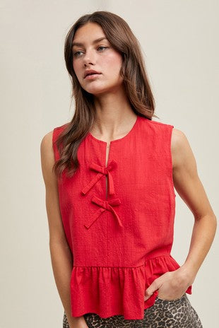 The Romy Peplum Tank