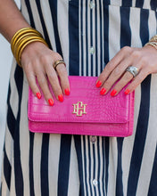 Load image into Gallery viewer, Brynleigh Clutch Crossbody Hot Pink
