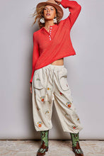 Load image into Gallery viewer, Long Sleeves Button-Front Half Placket Knit Sweater
