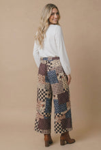 Load image into Gallery viewer, Patchwork Floral French Terry Pants
