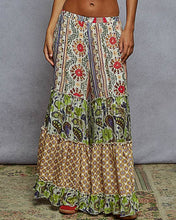 Load image into Gallery viewer, Boho Pattern printed woven wide fit pants
