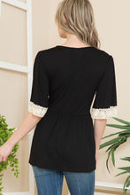 Load image into Gallery viewer, Front Wrap Lace Detailed Top
