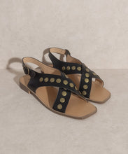 Load image into Gallery viewer, OASIS SOCIETY Kylie - Studded Cross Band Sandal
