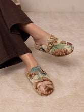Load image into Gallery viewer, The Toni | Floral Tapestry Studded Buckle Clog
