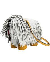 Load image into Gallery viewer, Shaggy Dog White Vegan Leather Crossbody Bag
