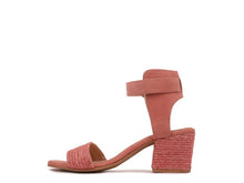 Load image into Gallery viewer, RAYNA BLUSH BRAIDED JUTE STRAP AND SUEDE SANDAL

